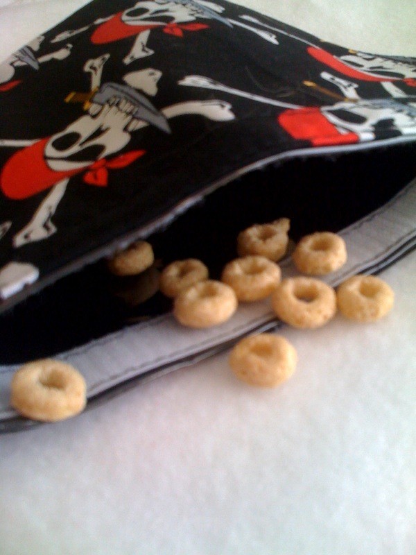 Reuseable Washable Snack Bag in Pirate
